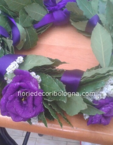 coroncina laurea con fiori